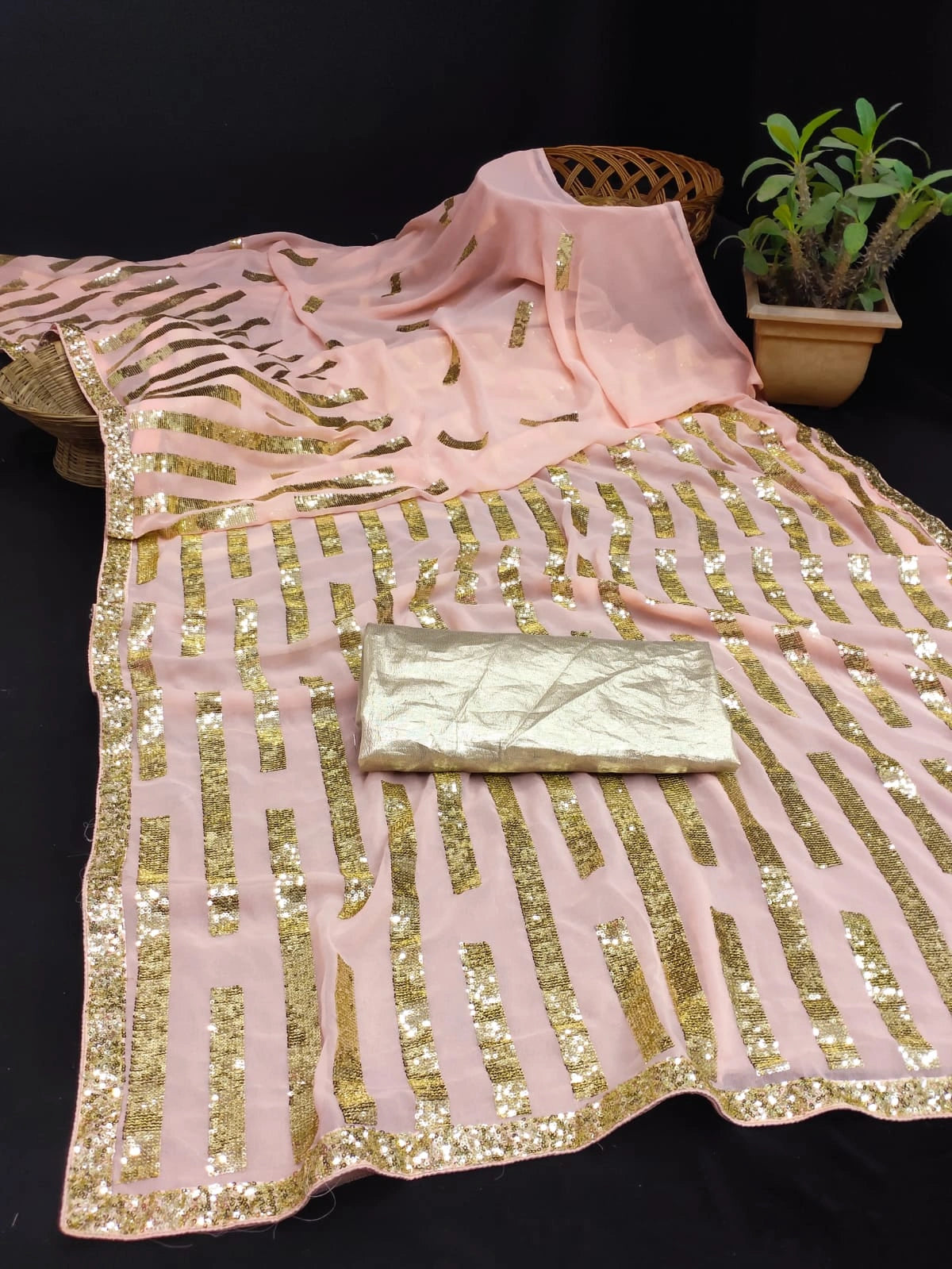 Buy Pink Metti Silk Saree Online