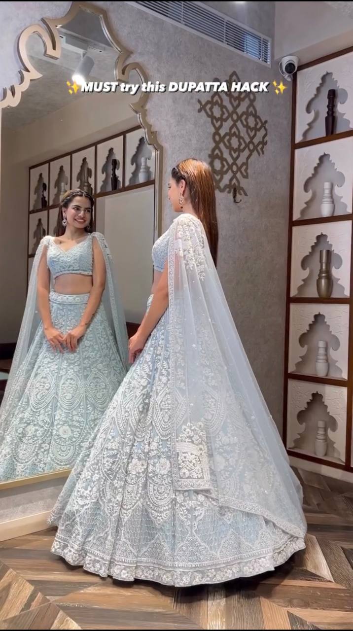 White Stylish Lehenga Choli Designs Online