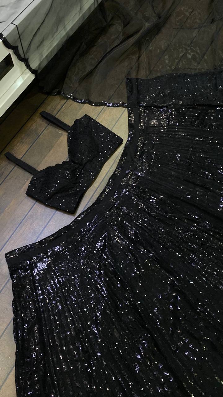 Buy Designer Black Lehenga Choli for Women Online