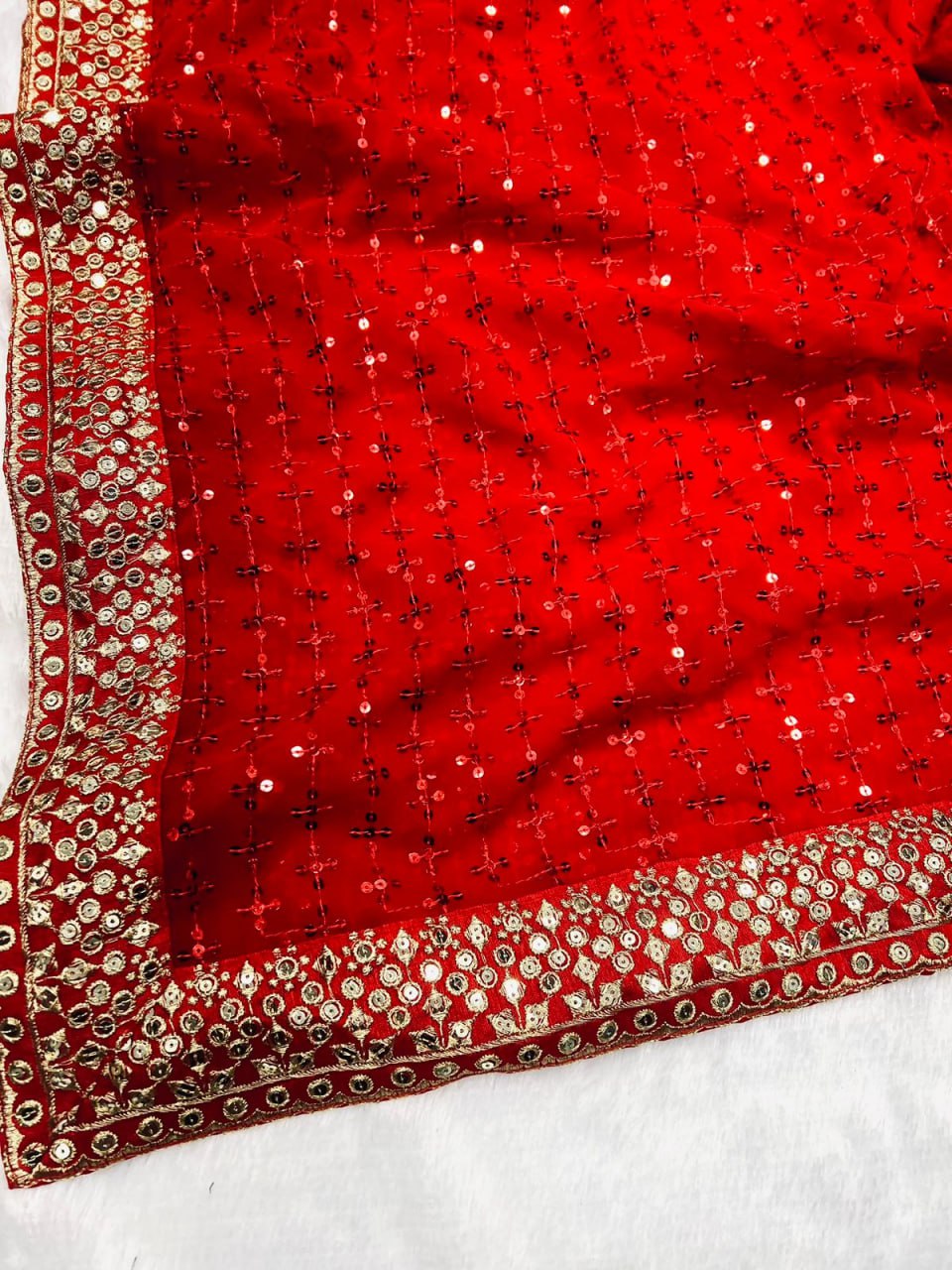 Ananya Pandey Inspired Hot Red Saree