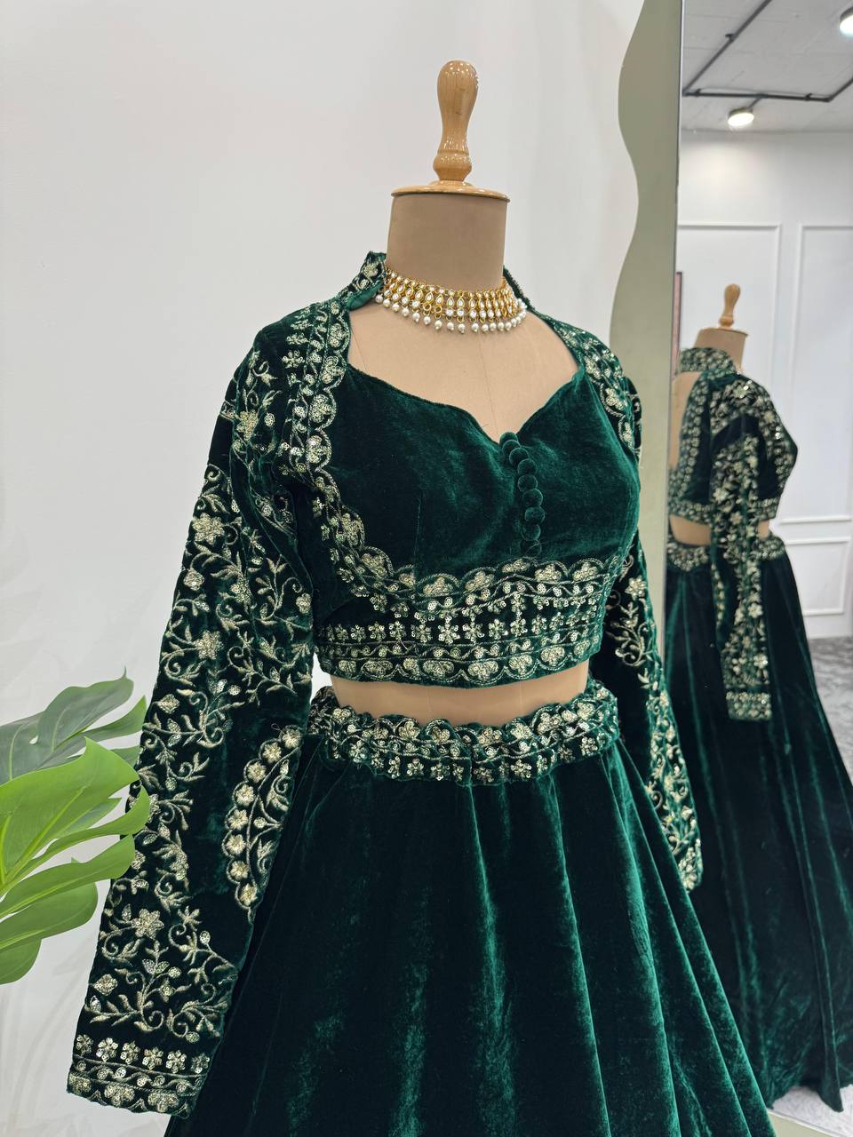 Buy Velvet Lehenga Choli online in India