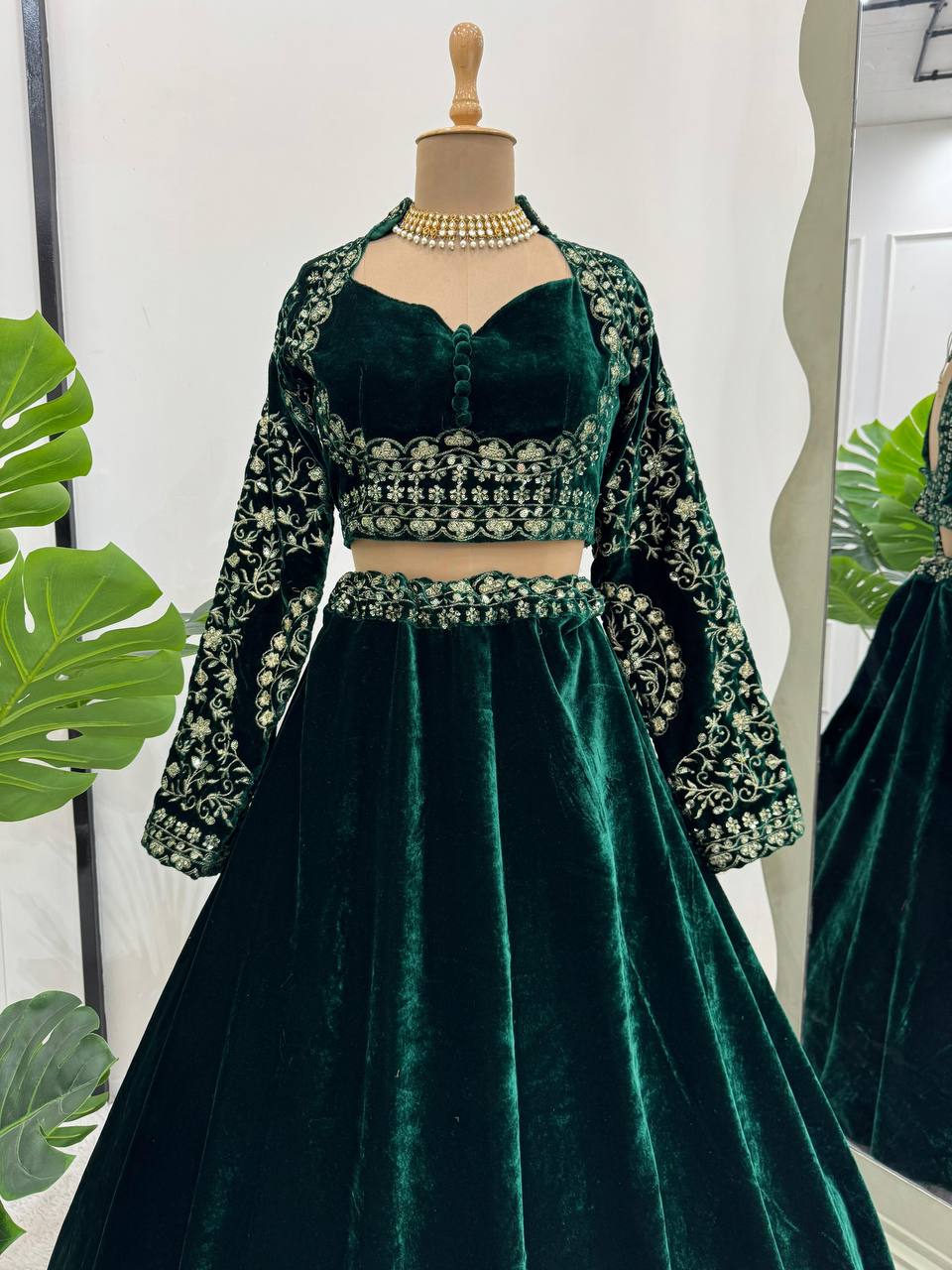 Buy Velvet Lehenga Choli online in India