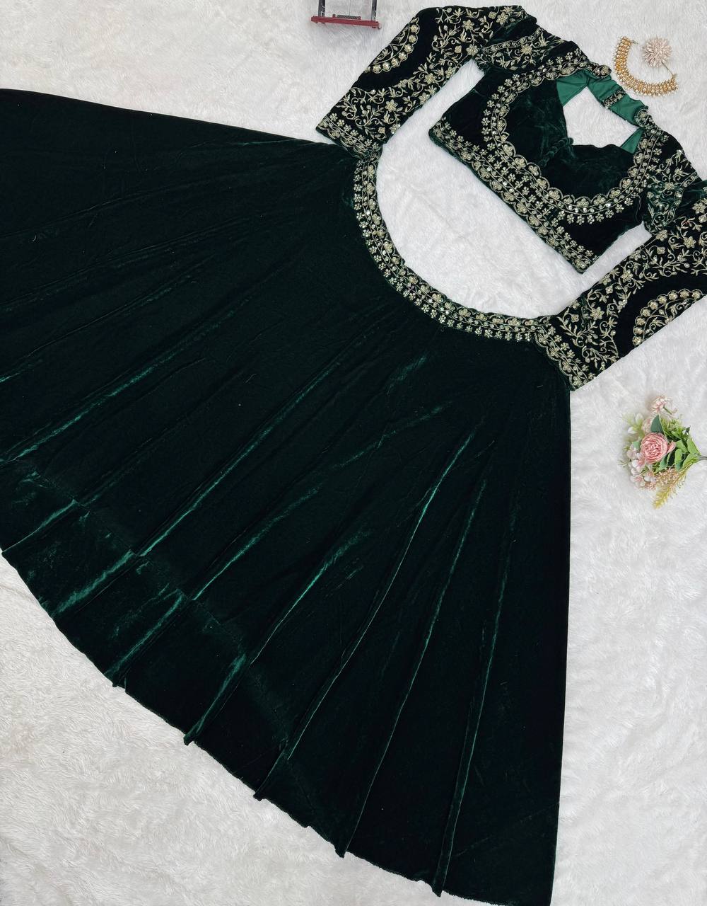 Buy Velvet Lehenga Choli online in India