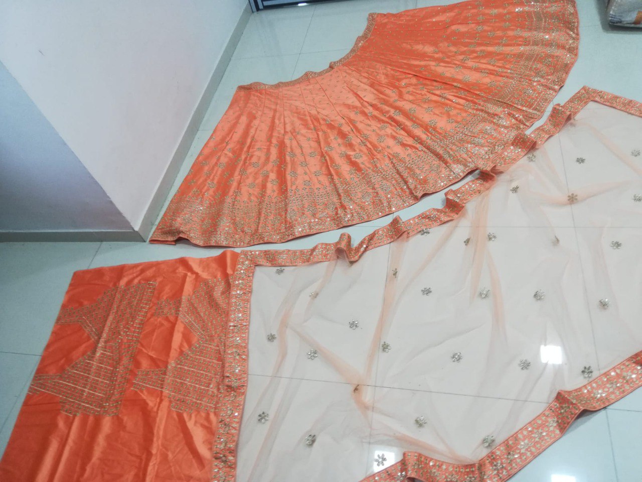 Elegant Devsena Silk Lehenga Set with Zari Embroidery