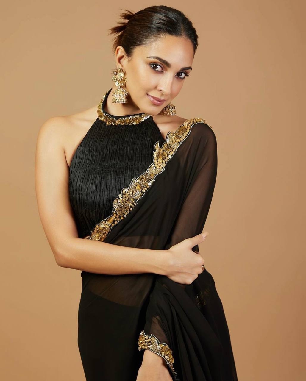 Kiara Advani Bollywood Style Partywear Saree
