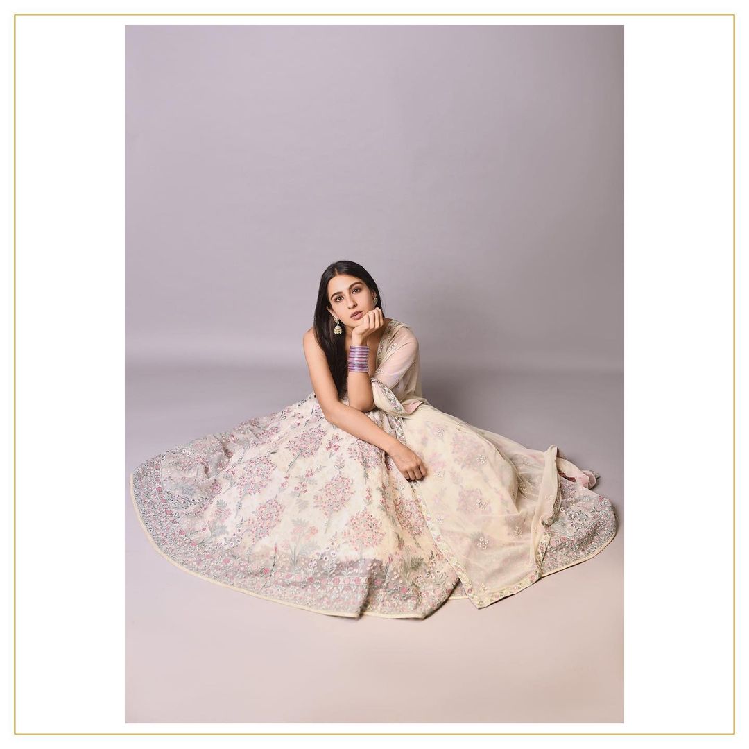 Buy Cream Color Lehenga online in India