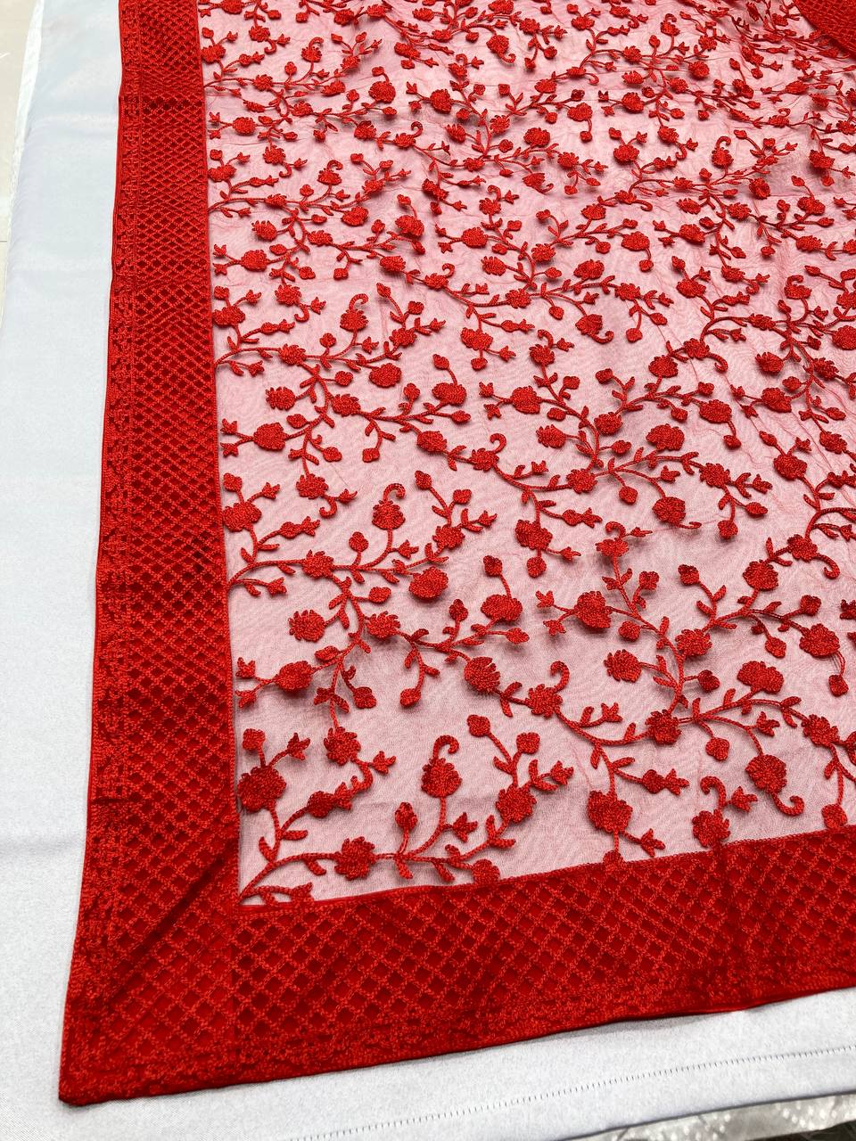 Buy Red Net Saree Online at Best Price in India