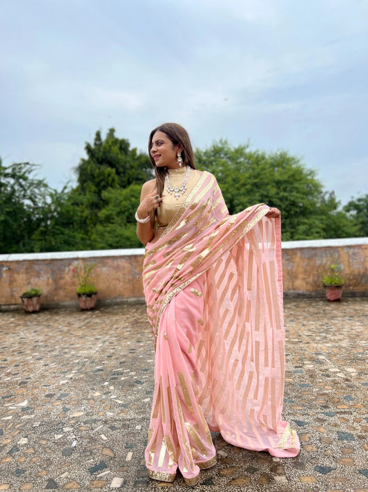 Buy Pink Metti Silk Saree Online