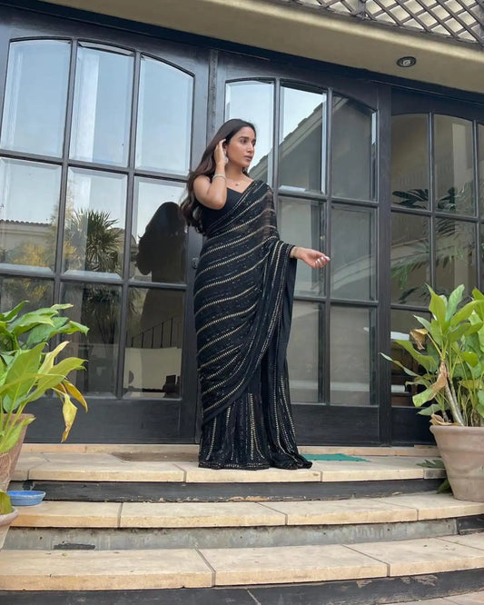Buy Timeless Black Sarees for Women Online