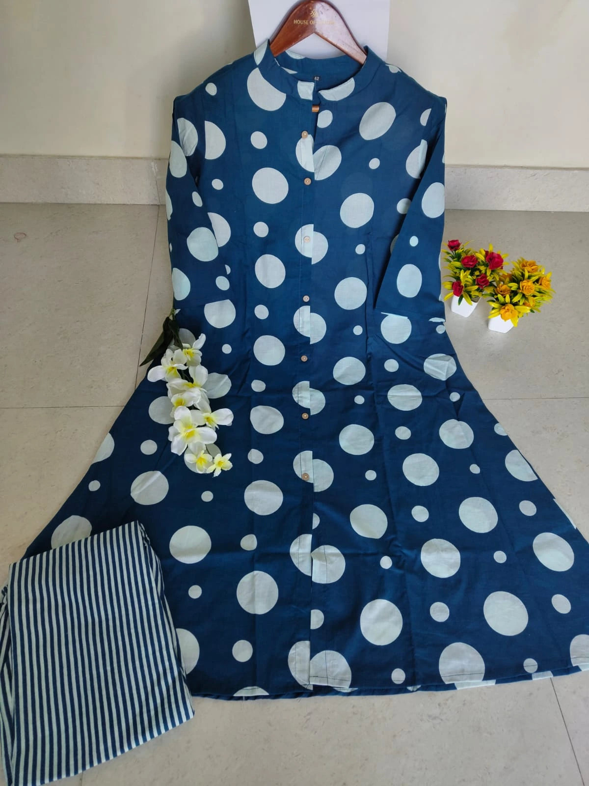 SUMMER SPECIAL BLUE COTTON CO-ORD SET