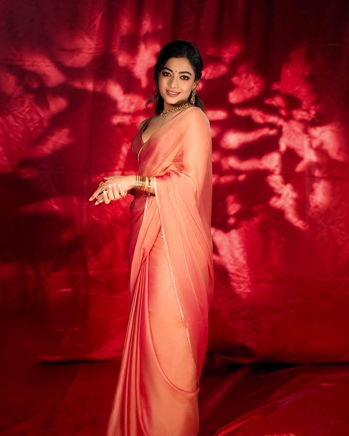 Rashmika Inspired Pushpa Saree