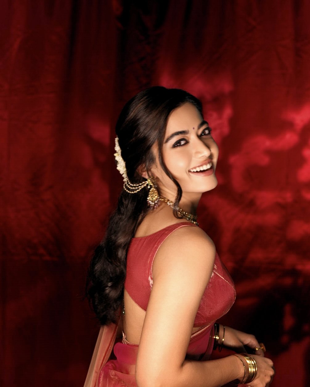 Rashmika Inspired Pushpa Saree