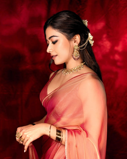 Rashmika Inspired Pushpa Saree