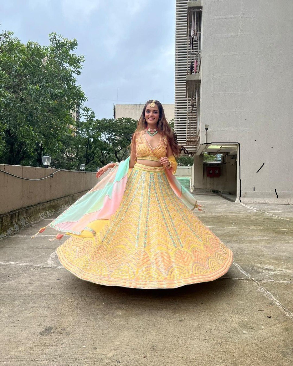 Yellow Color Lehenga For Haldi Ceremony