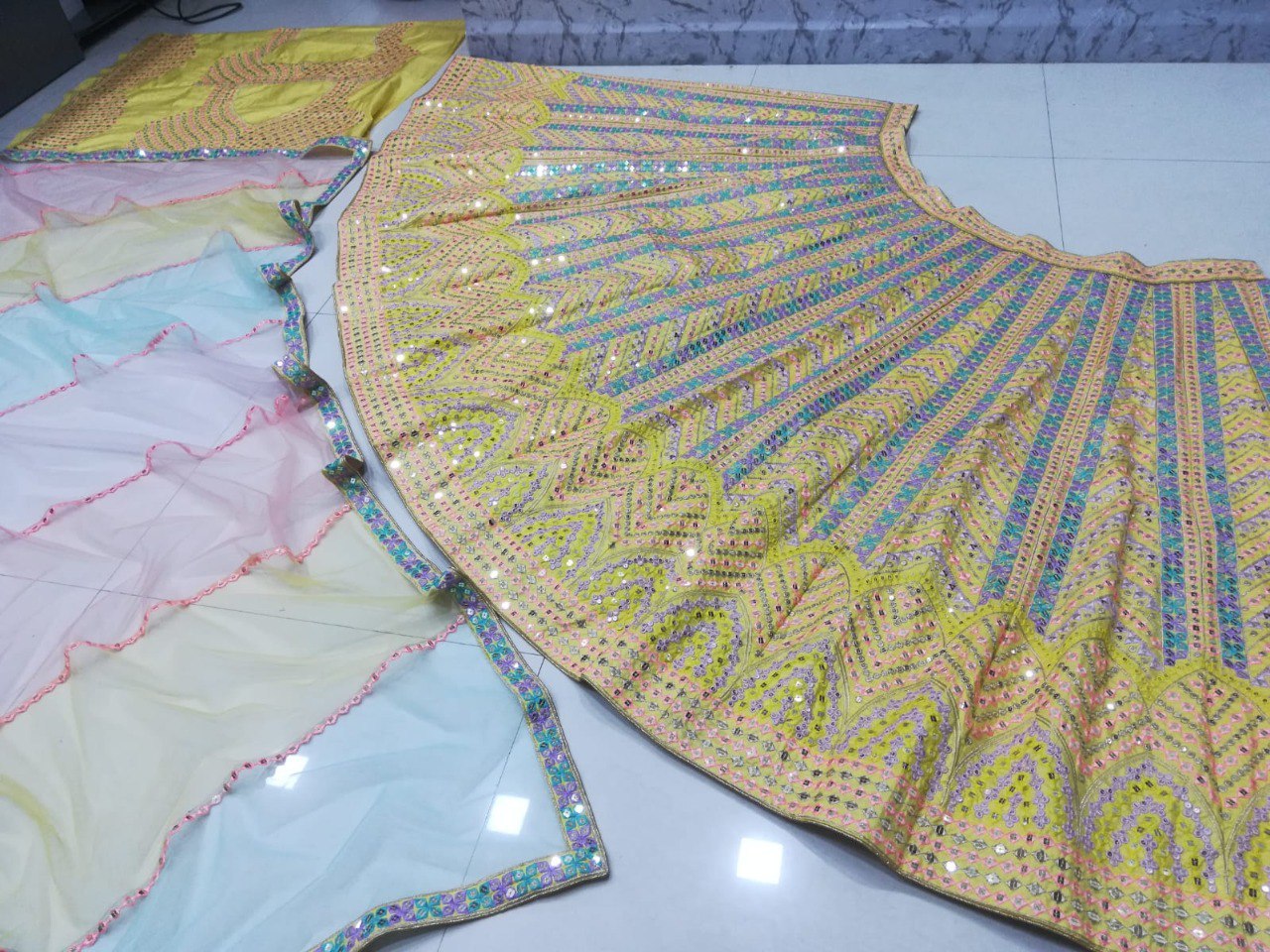 Yellow Color Lehenga For Haldi Ceremony