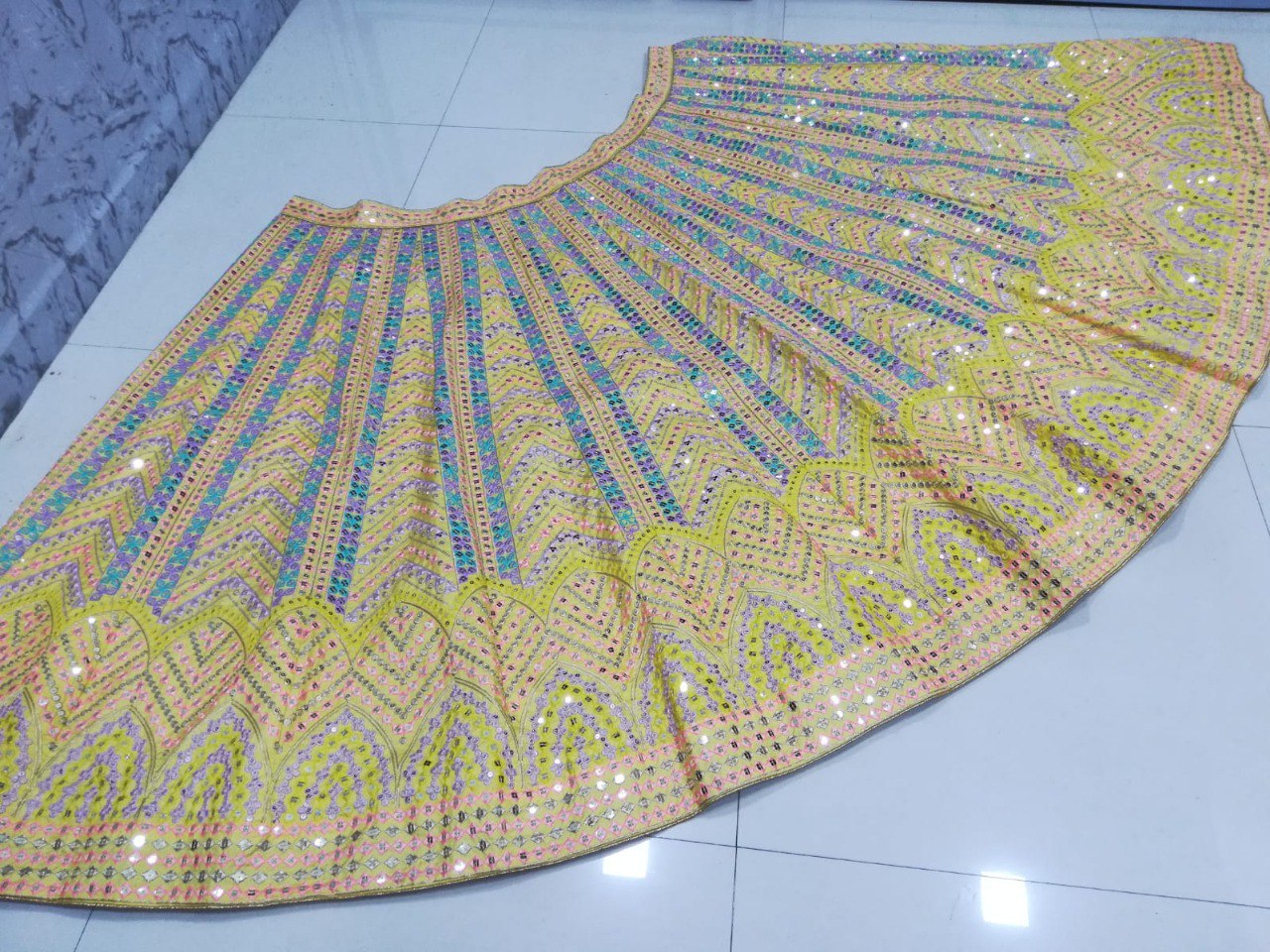 Yellow Color Lehenga For Haldi Ceremony