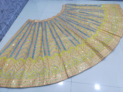 Yellow Color Lehenga For Haldi Ceremony