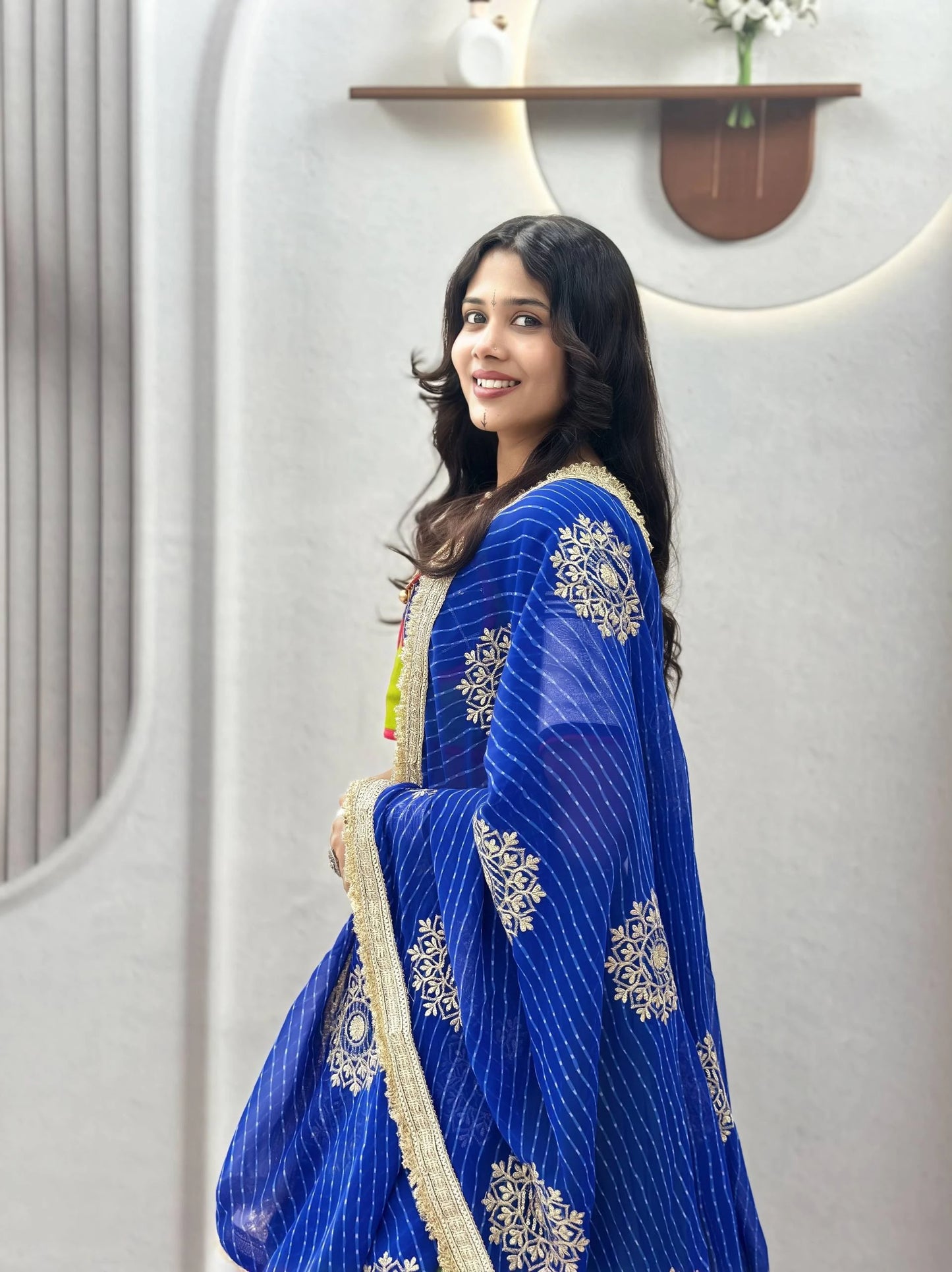 Women’s Pure Cotton Garba Flared Lehenga Choli