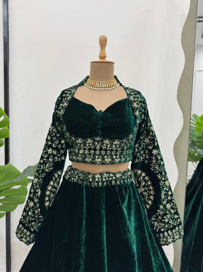 Buy Velvet Lehenga Choli online in India