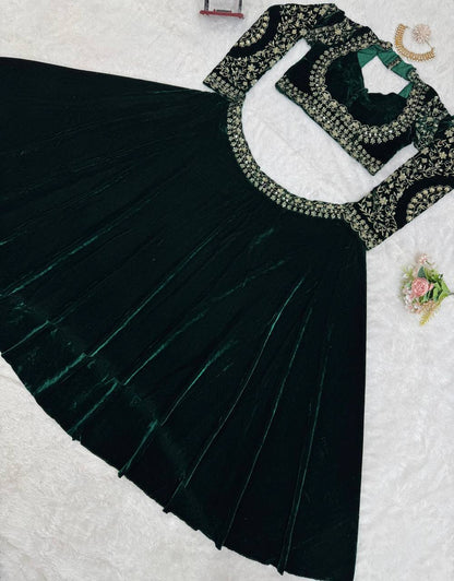 Buy Velvet Lehenga Choli online in India