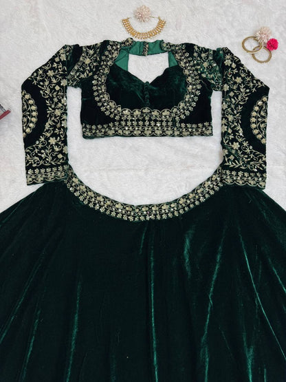 Buy Velvet Lehenga Choli online in India