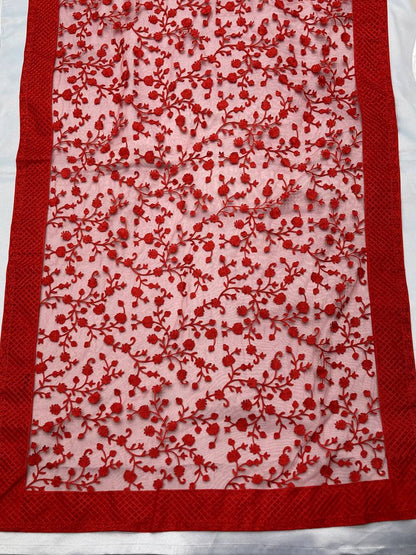 Buy Red Net Saree Online at Best Price in India