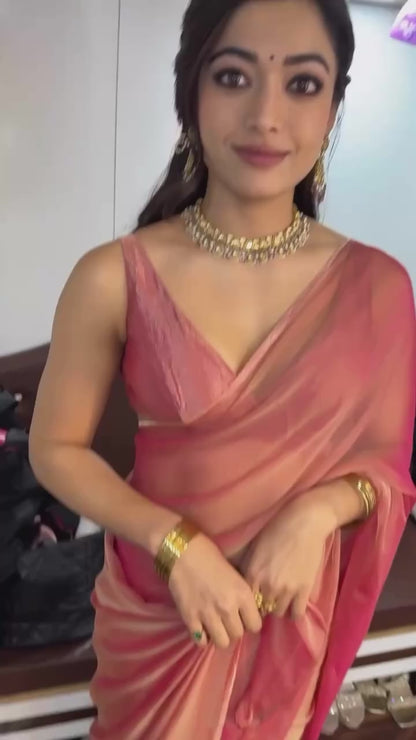 Rashmika Inspired Pushpa Saree