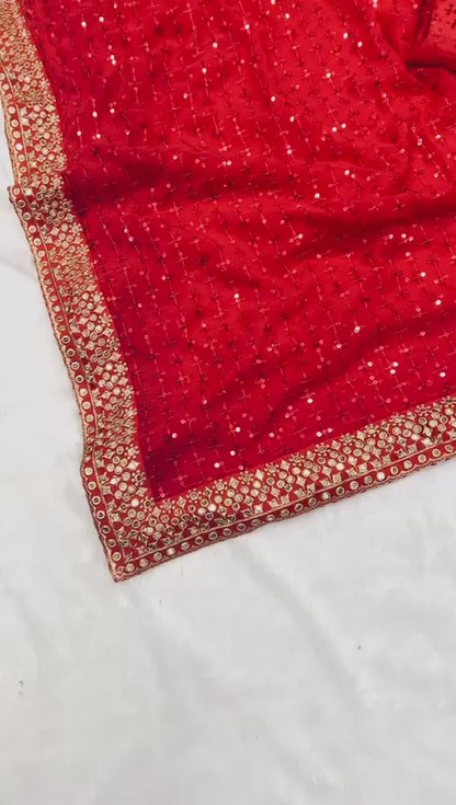 Ananya Pandey Inspired Hot Red Saree