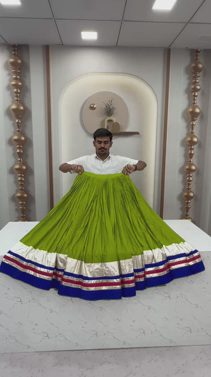 Women’s Pure Cotton Garba Flared Lehenga Choli